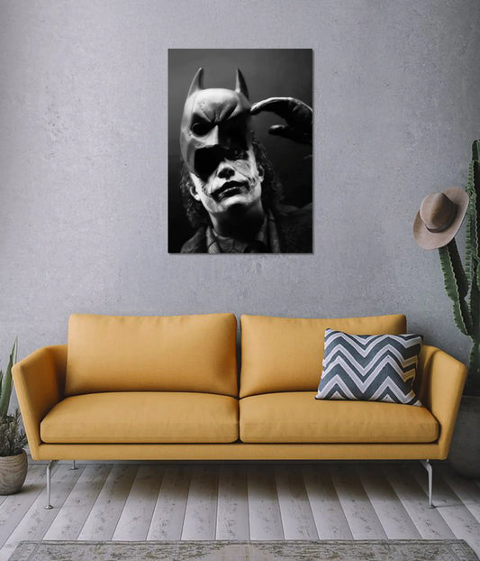 Joker Dark Knight Mask Poster on Wall - Everanta