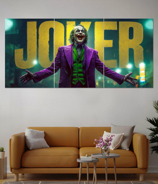 Joker Smile Split Wall Poster - Everanta