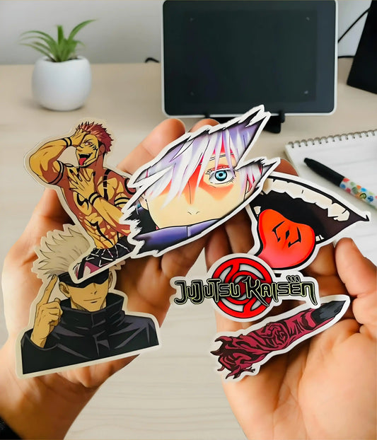 Jujutsu Kaisen Anime Sticker Pack in Hands - Everanta