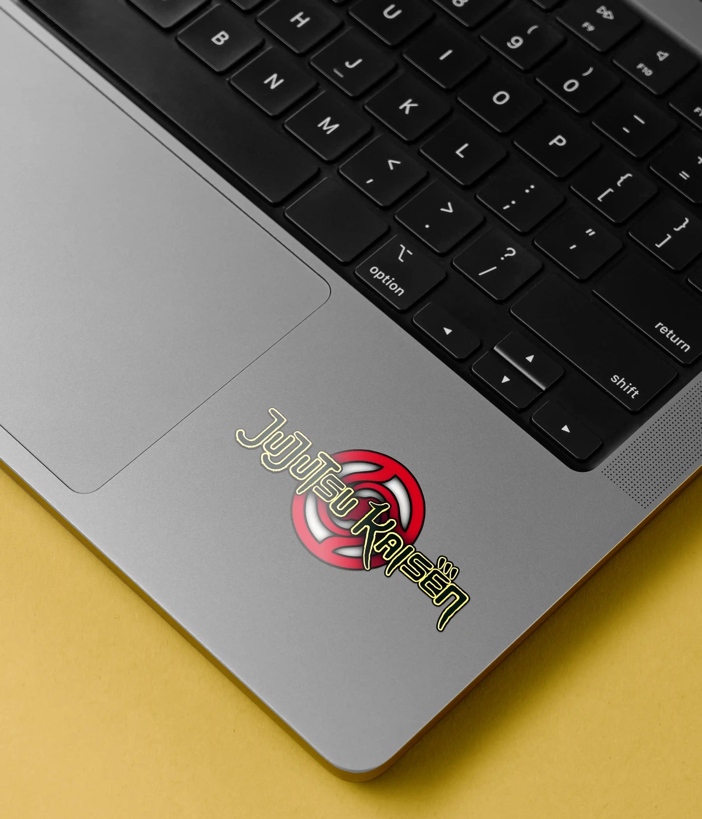 Jujutsu Kaisen Anime Sticker Pack on Laptop's Front - Everanta