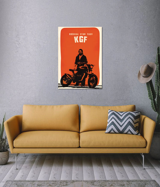 KGF Yash – Rocking Star Wall Poster on Wall - Everanta