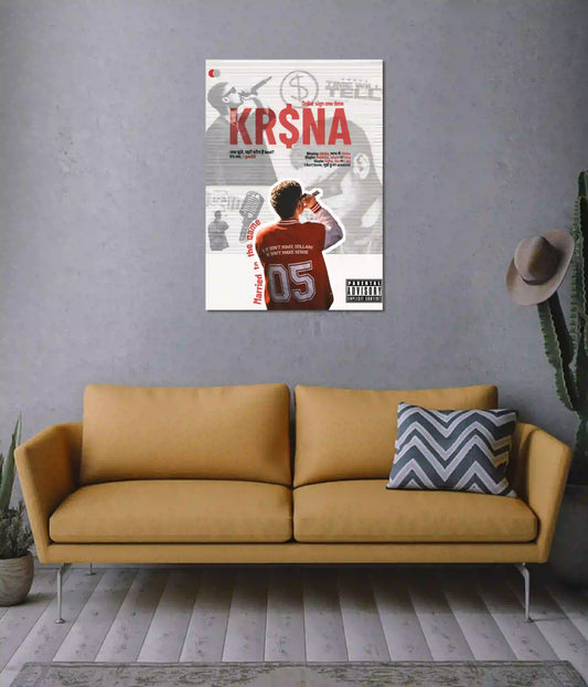 KR$NA Time Will Tell Wall Poster on Wall - Everanta