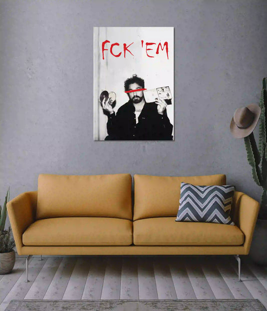 Kamal Haasan - FCK ’EM Aesthetic Poster on Wall - Everanta