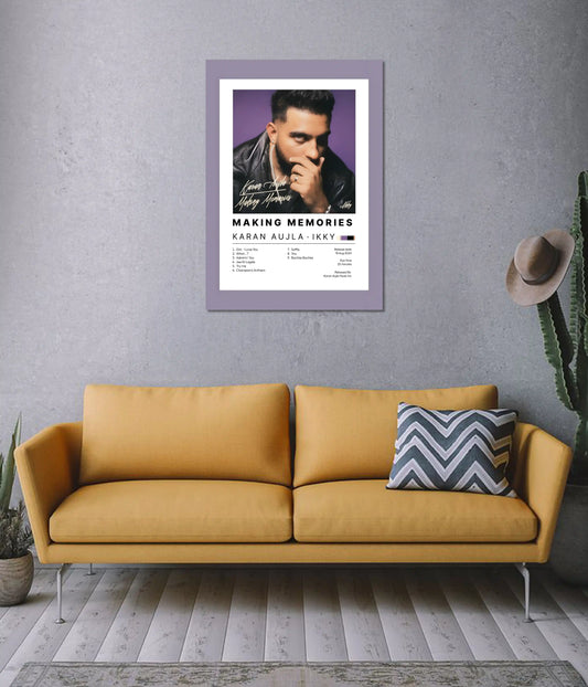 Karan Aujla “Making Memories” Album Cover Poster on Wall - Everanta