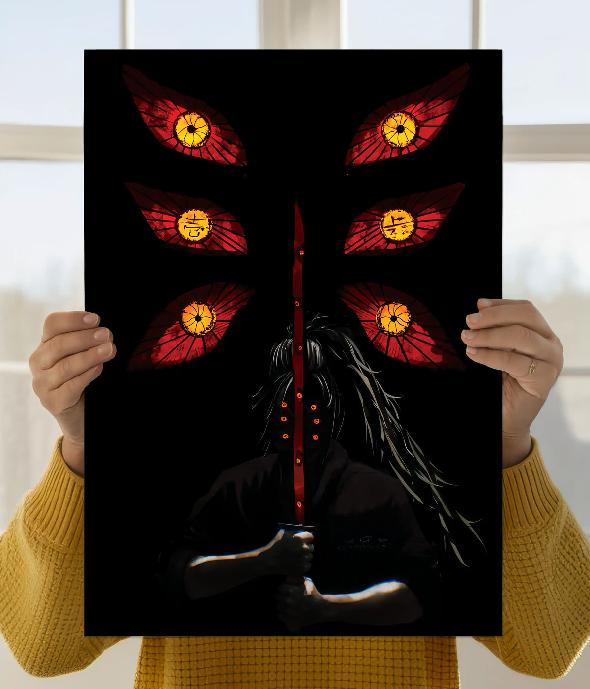 Kokushibo Six Eyes Shadow Poster Main Image - Everanta
