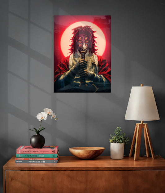 Kokushibo Upper Moon One Darkness Metal Poster on Wall - Everanta