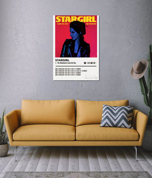 Lana Del Rey Stargirl Music Poster on Wall - Everanta
