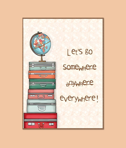 Let’s Go Everywhere – Travel Poster Main Image - Everanta