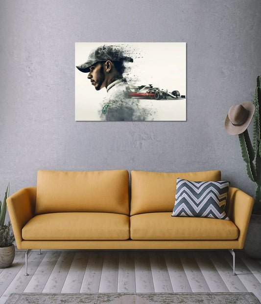Lewis Hamilton - Formula Speed King Poster on Wall - Everanta
