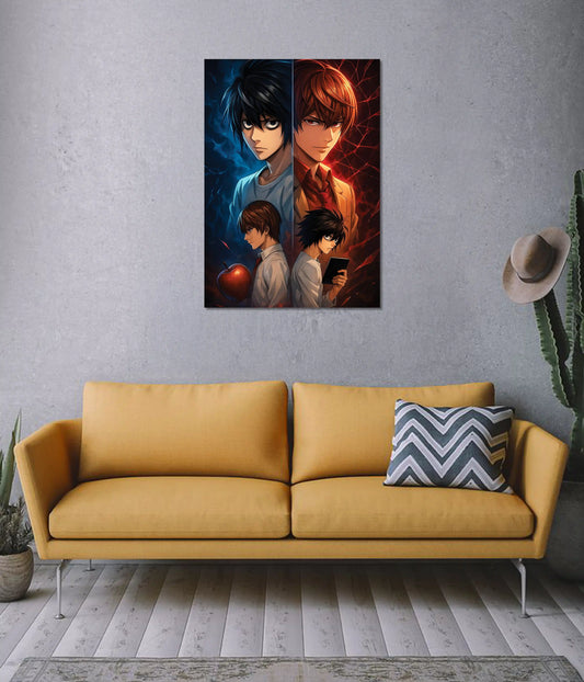 Light vs L – Battle of Justice Death Note Poster on Wall - Everanta