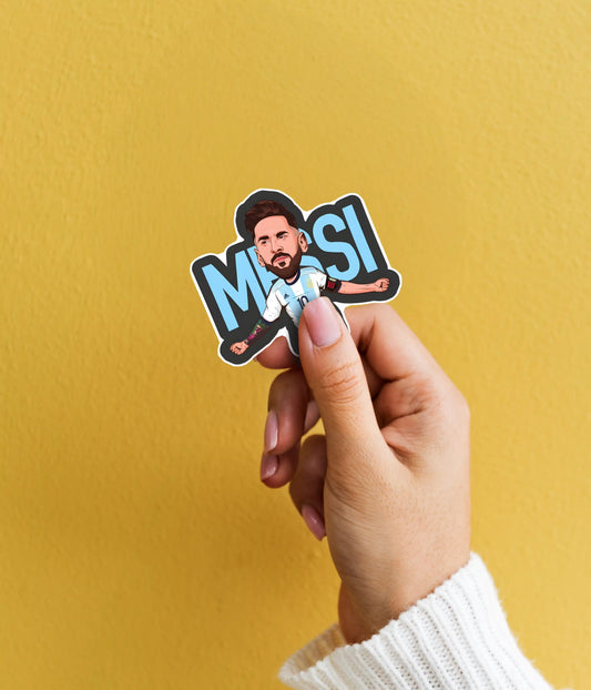 Lionel Messi Football Stickers Pack in Hand - Everanta