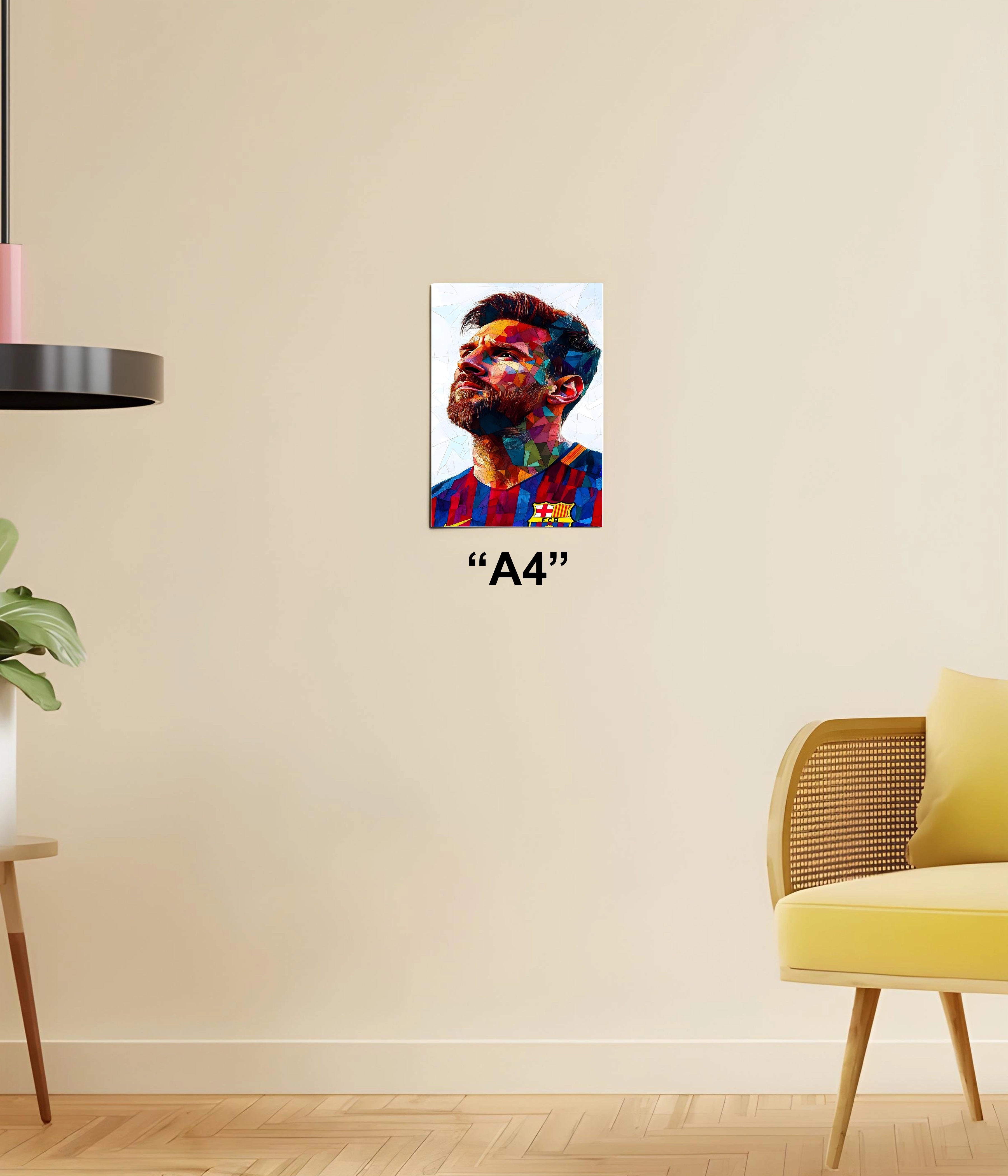 Lionel Messi – The GOAT Legacy Poster A4 Size - Everanta