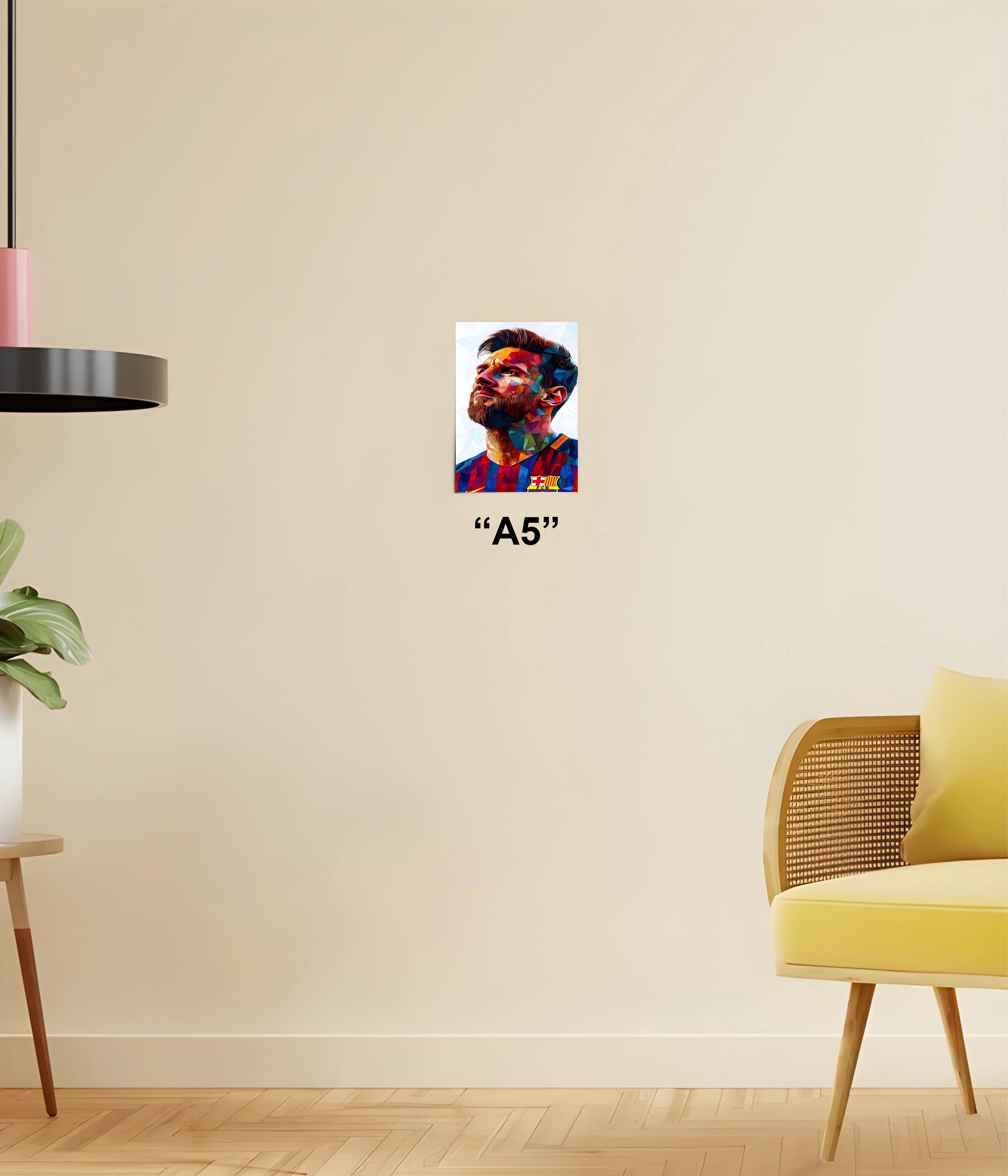 Lionel Messi – The GOAT Legacy Poster A5 Size - Everanta