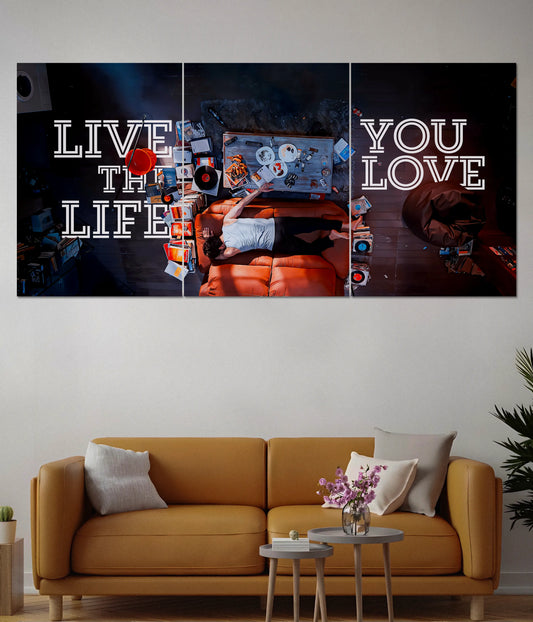 Live the Life You Love – Split Wall Poster - Everanta
