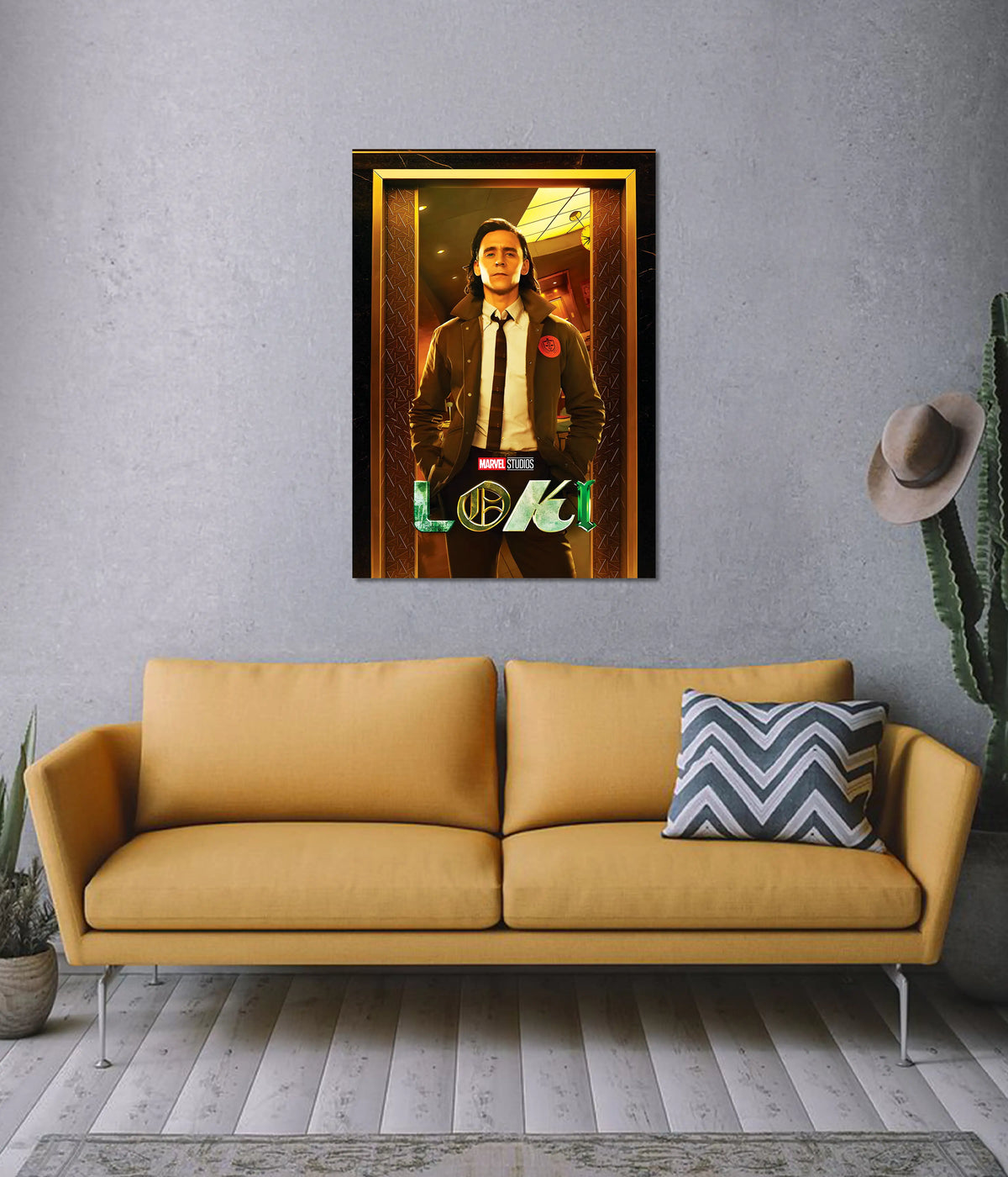 Loki TVA Poster - Marvel's God of Mischief on Wall - Everanta