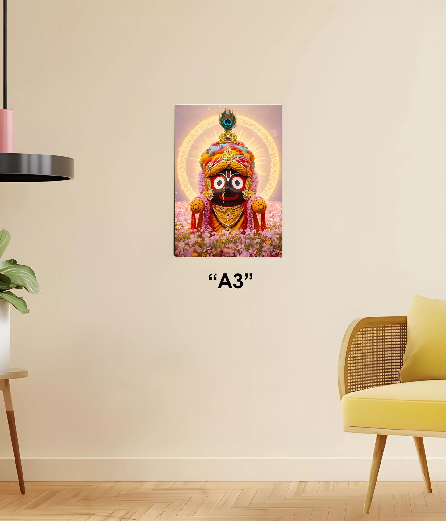 Lord Jagannath Devotional Wall Poster A3 Size - Everanta