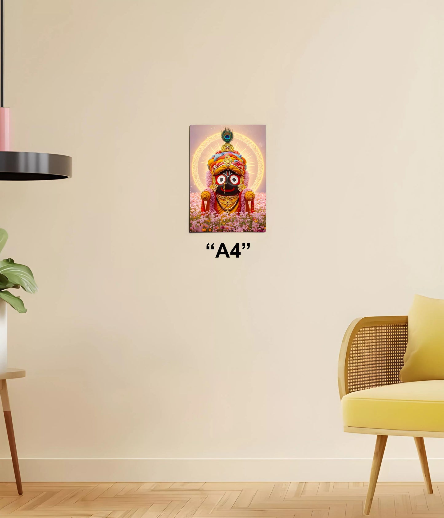 Lord Jagannath Devotional Wall Poster A4 Size - Everanta