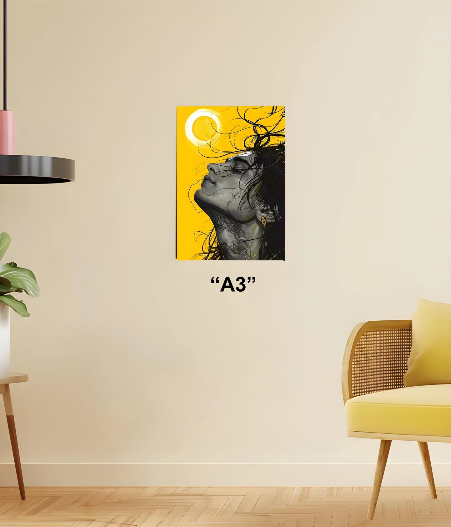 Lord Shiva Modern Spiritual Wall Poster A3 Size - Everanta