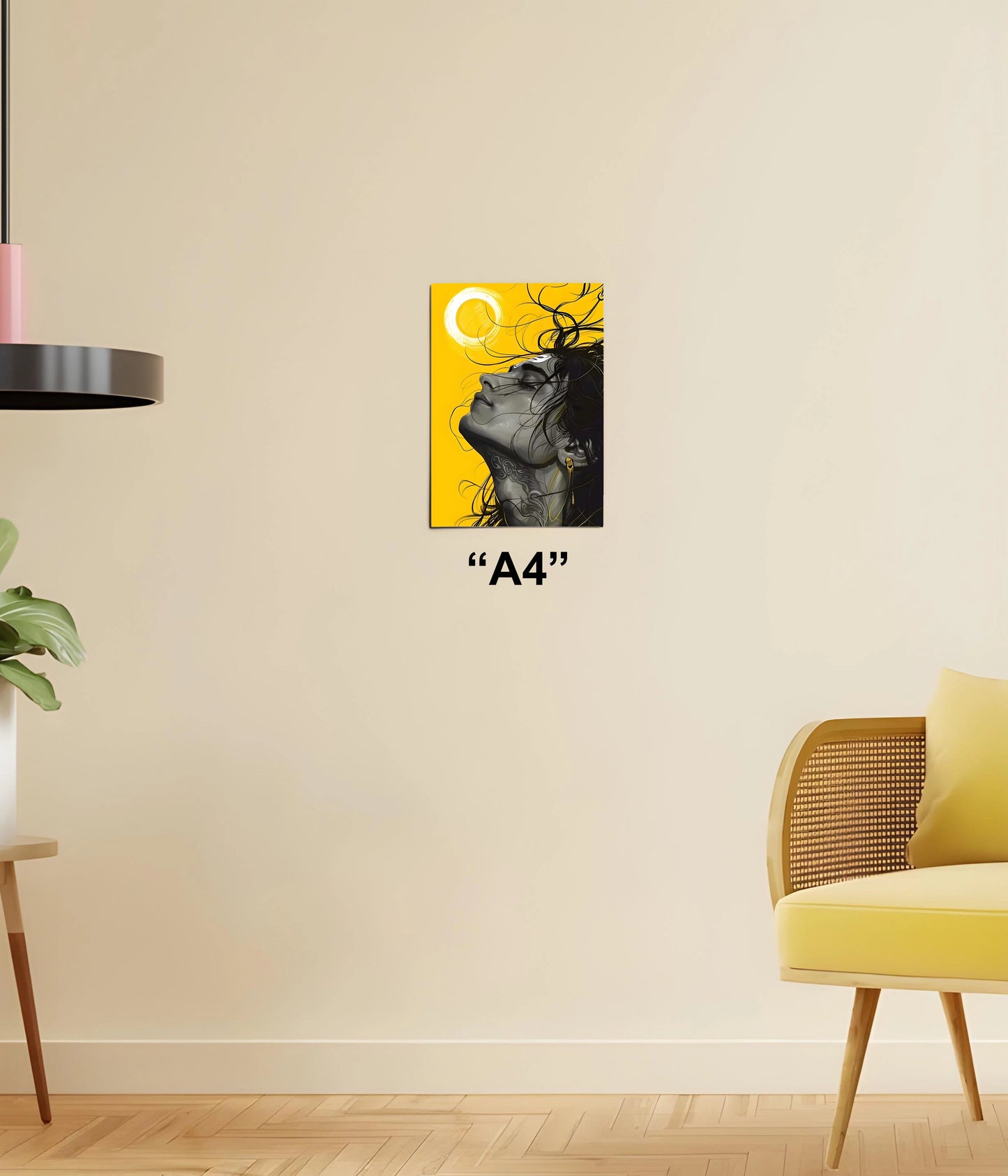 Lord Shiva Modern Spiritual Wall Poster A4 Size - Everanta