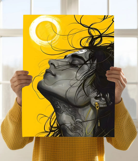 Lord Shiva Modern Spiritual Wall Poster Holding Image - Everanta