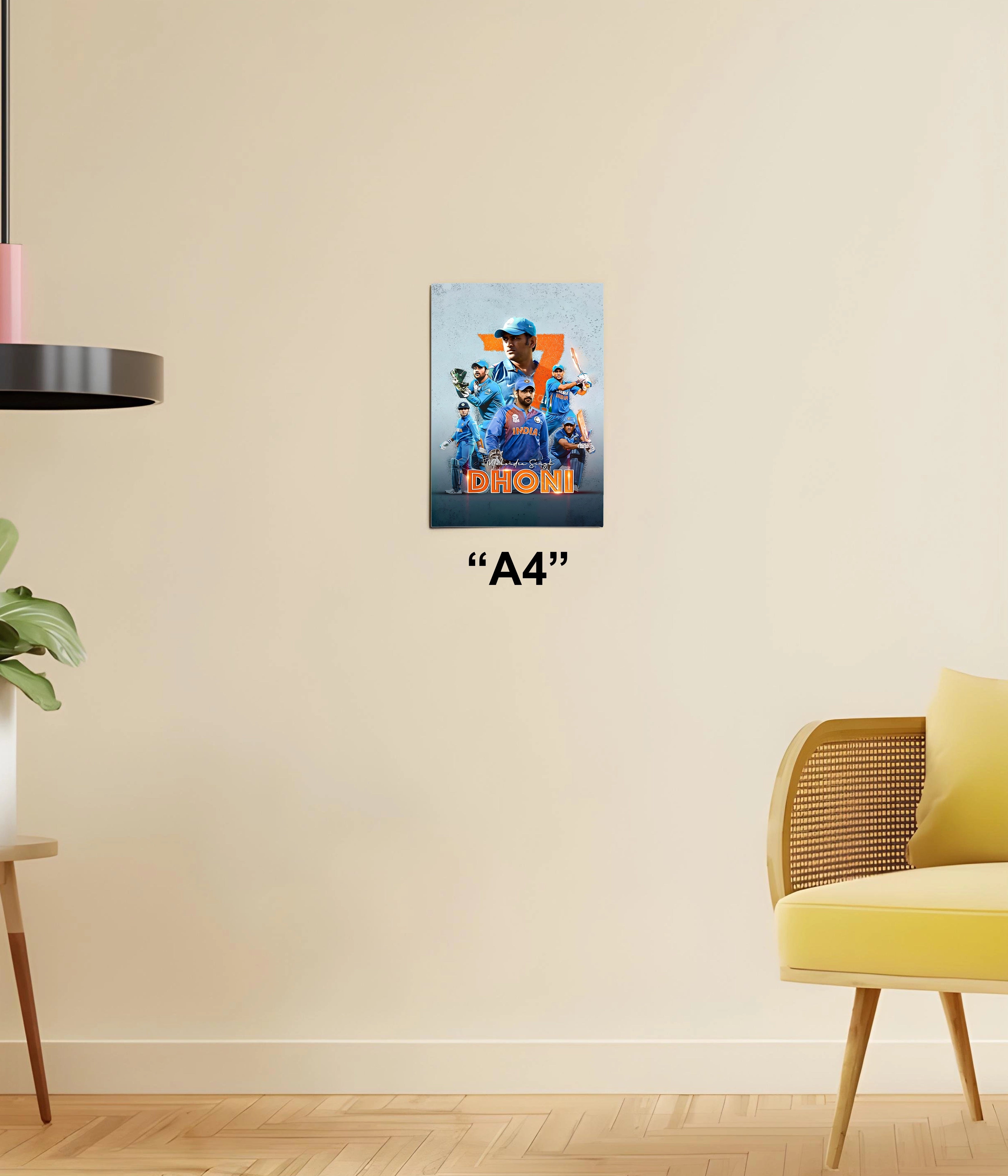 MS Dhoni – The Finisher Poster A4 Size - Everanta