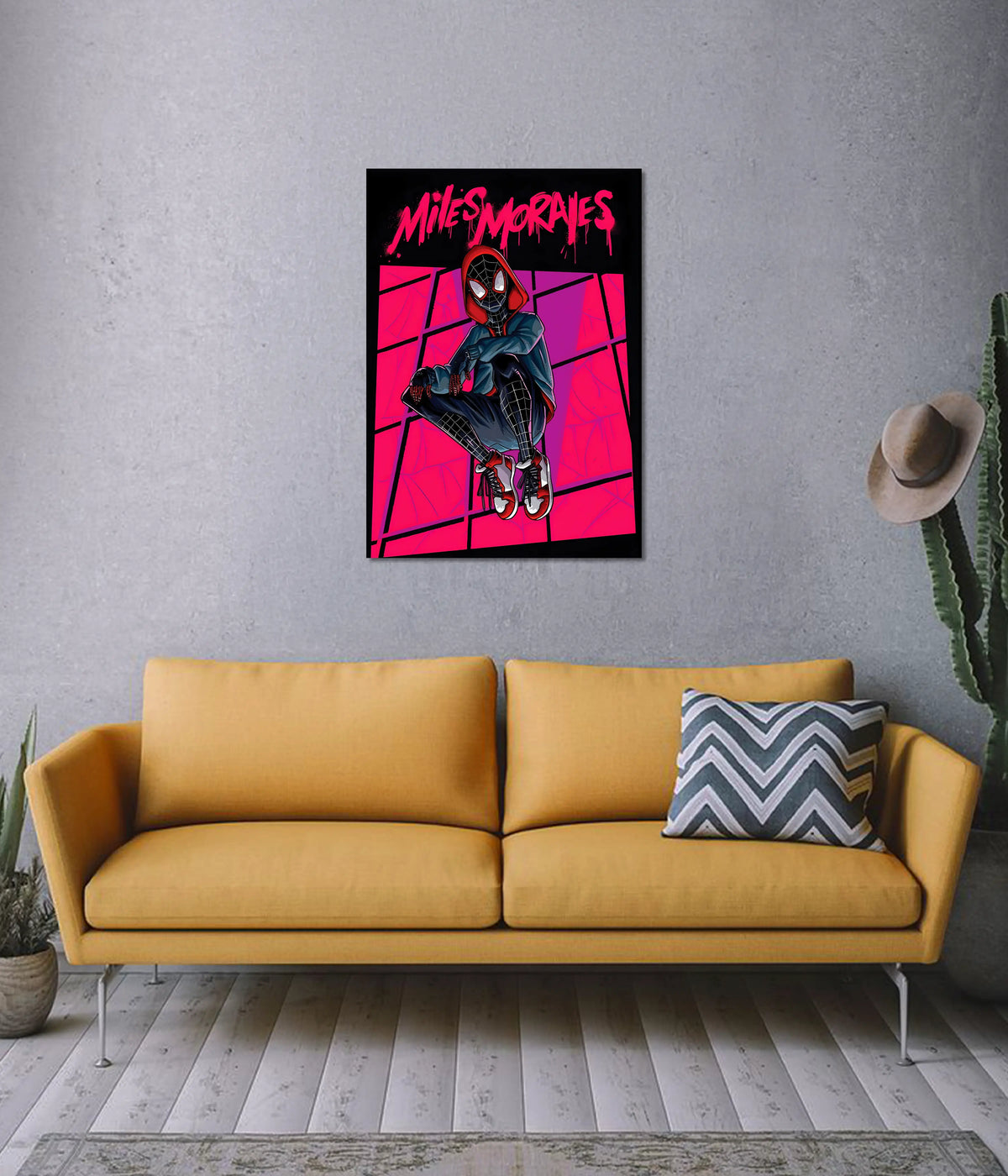 Miles Morales Poster – Spider-Verse Superhero Wall Art on Wall - Everanta