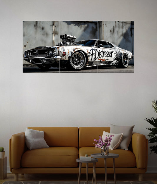 Muscle Car Beast Mode – Split Wall Poster Main Image - Everanta