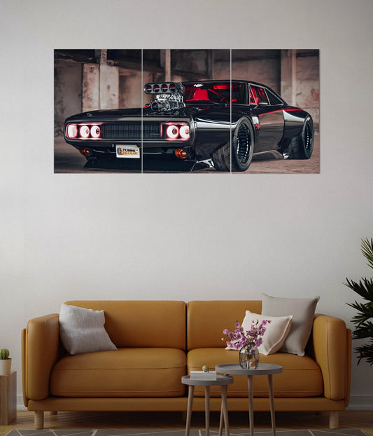 Muscle Machine Car Split Poster Set Second Image - Everanta
