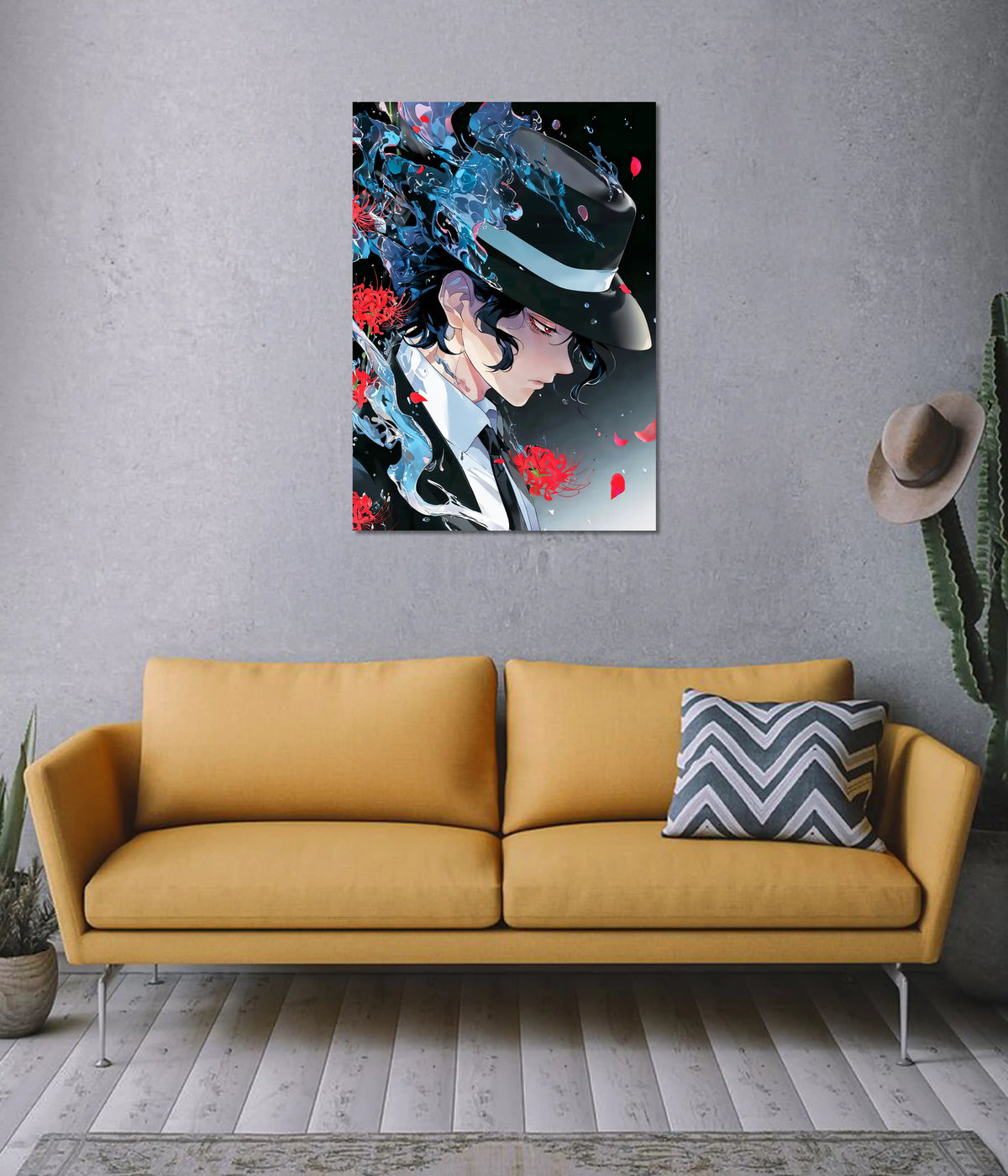 Muzan Kibutsuji – Demon King Elegance Poster on Wall - Everanta