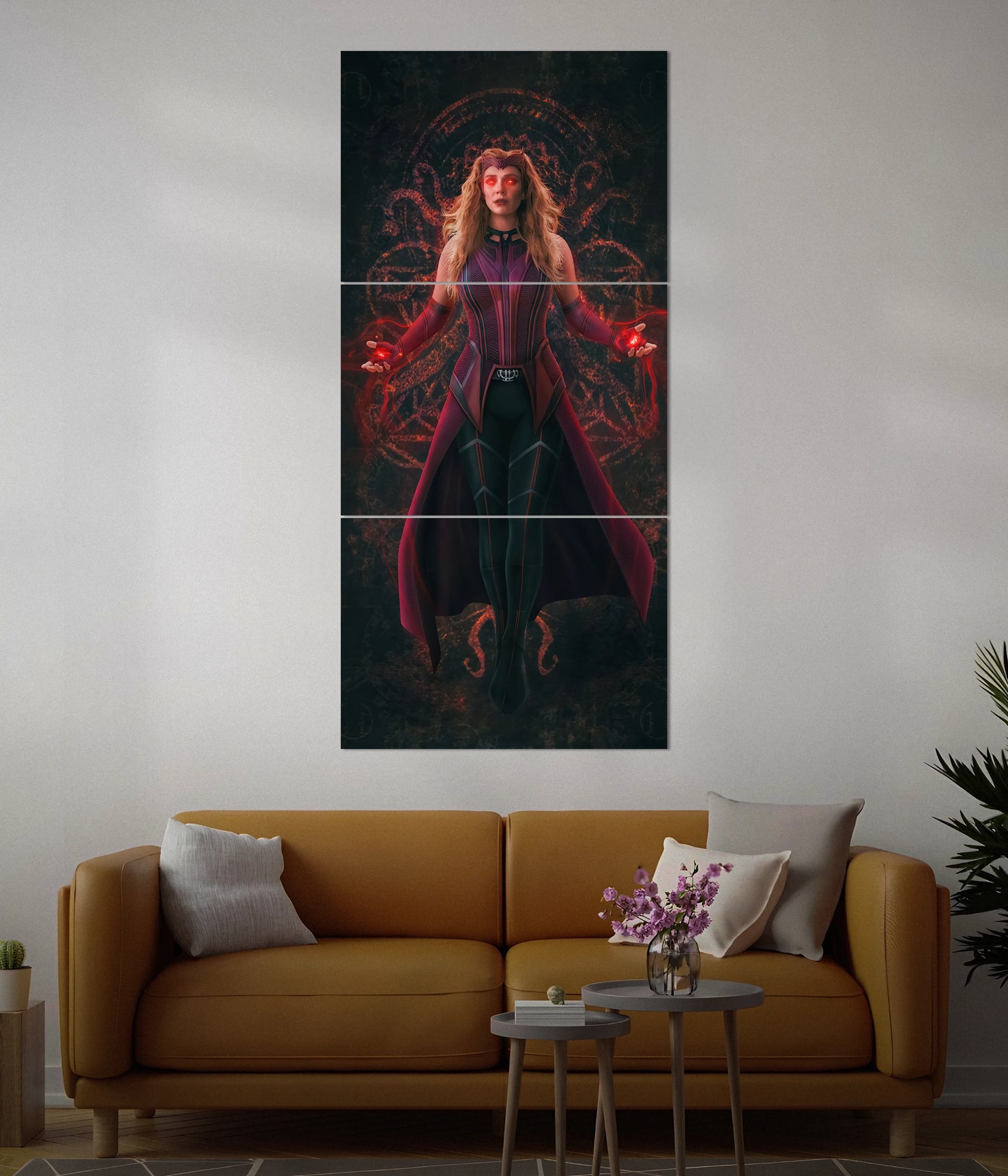 Mystic Power – Scarlet Witch Split Poster in Living Room - Everanta