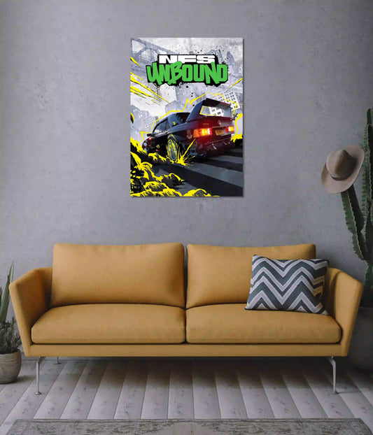 NFS Unbound Racing Gaming Poster on Wall - Everanta