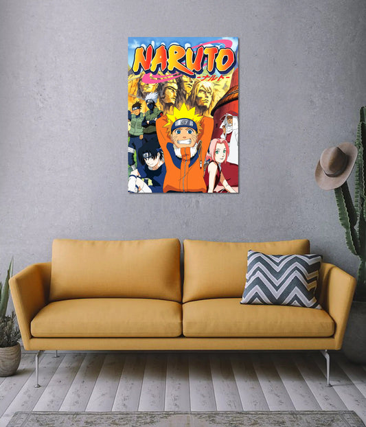 Naruto Team 7 Classic Anime Poster on Wall - Everanta