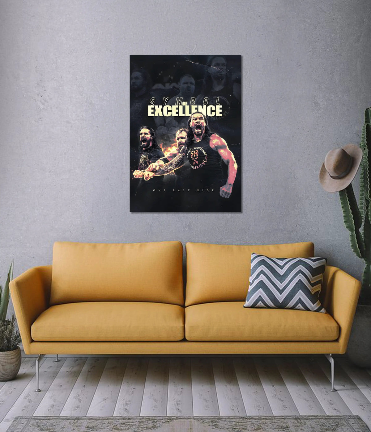 One Last Ride - The Shield WWE Wall Poster on Wall - Everanta