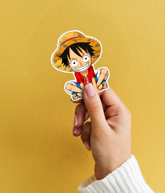 One Piece Chibi Anime Stickers Pack in Hand - Everanta