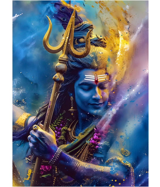 Radiant Cosmic Energy – Mahadev Devotional Poster Main Image - Everanta