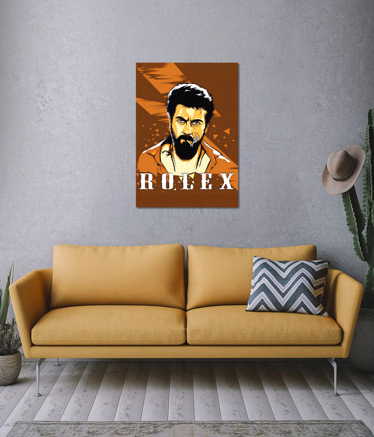 Rolex – Fiery Attitude Wall Poster on Wall - Everanta