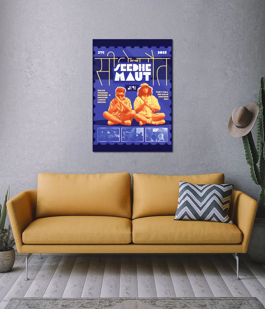 Seedhe Maut Hip-Hop Poster – Desi Rap Duo on Wall - Everanta