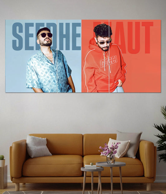 Seedhe Maut Split Wall Poster - Everanta