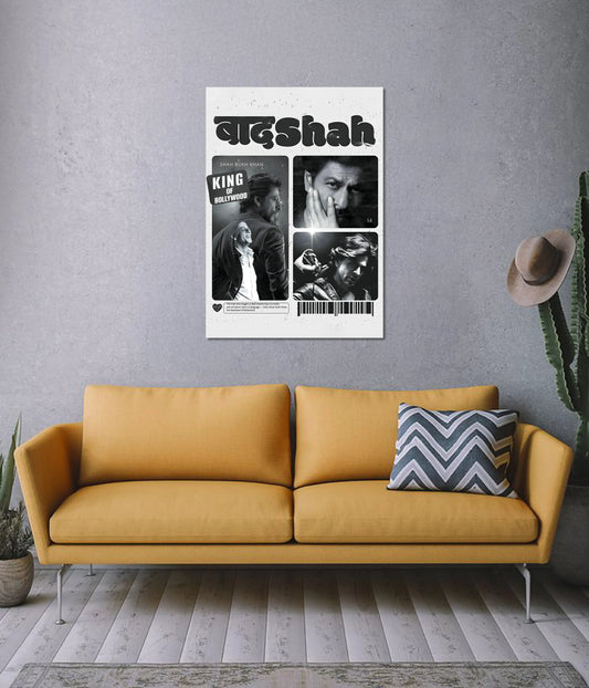 Shah Rukh Khan Badshah Poster on Wall - Everanta