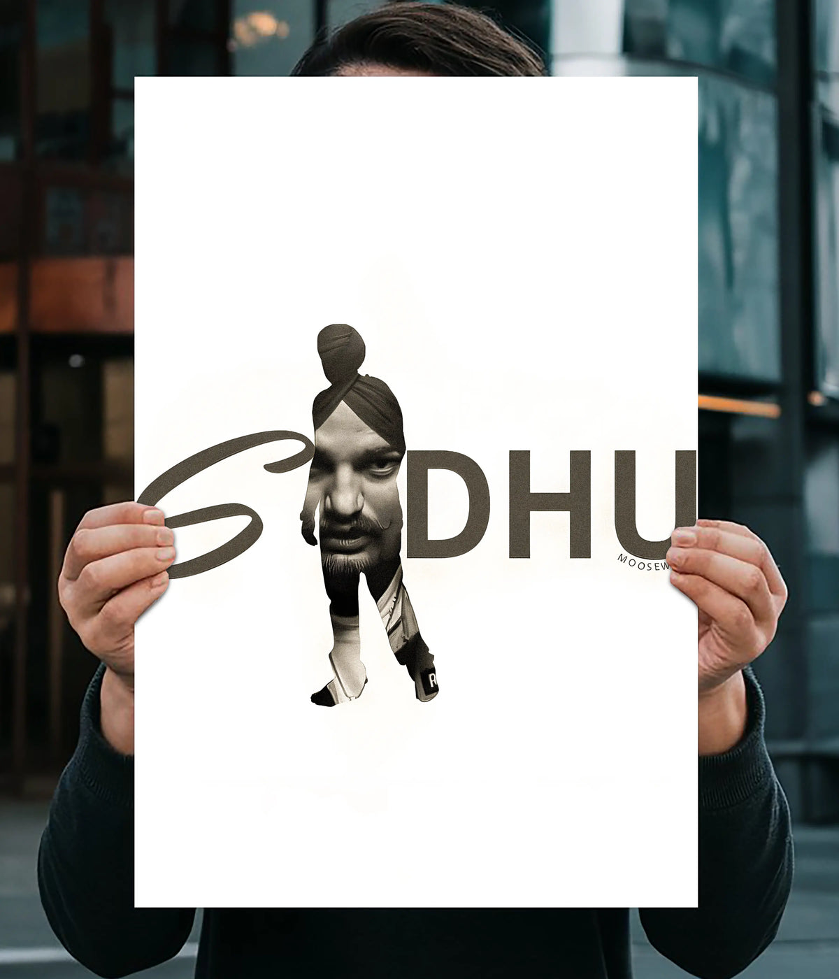 Sidhu Moosewala – Minimalist Punjabi Music Wall Poster Main Image - Everanta