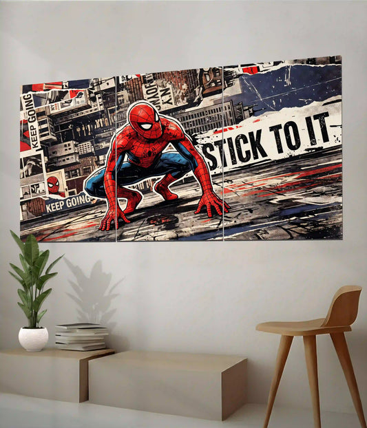 Spider-Man Street Hero Split Poster Side Look - Everanta