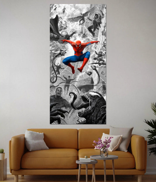Spider-Verse – Epic Spiderman Split Poster - Everanta