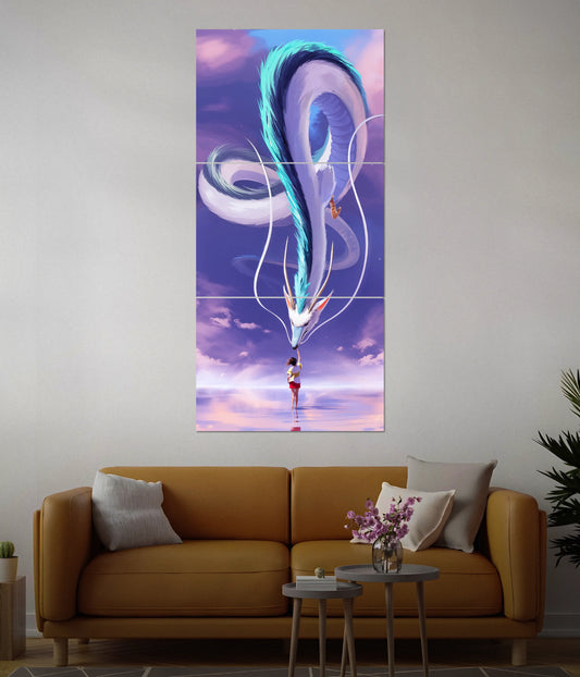Spirited Away - Haku Dragon Split Poster Main Image - Everanta