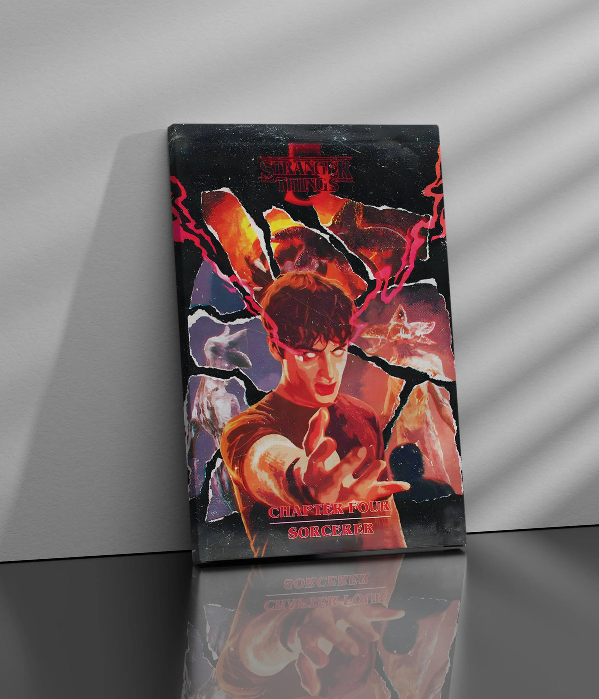 Stranger Things – The Sorcerer Canvas Print Side Look - Everanta