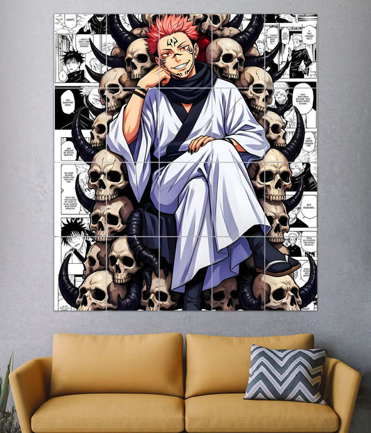 Sukuna Cursed Throne – 20 Piece Split Poster - Everanta