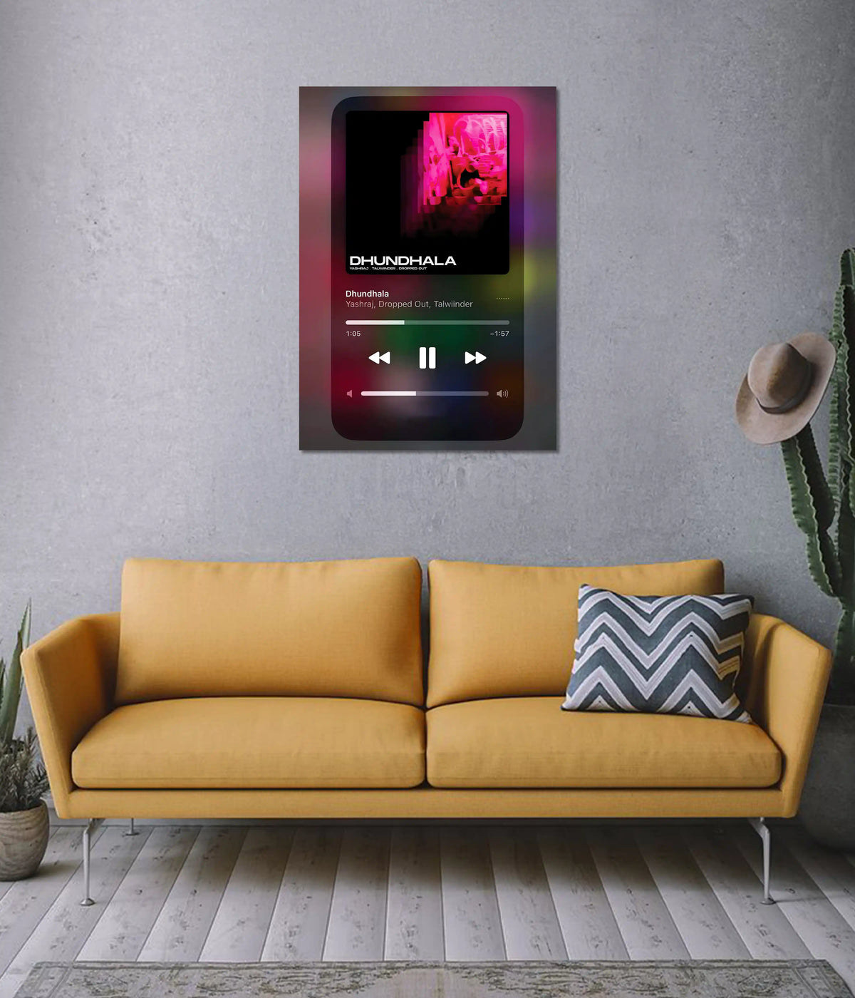 Talwiinder – Dhundhala Music Player Poster on Wall - Everanta