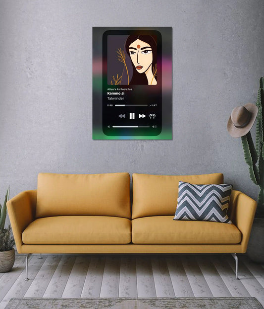 Talwiinder – Kammo Ji Music Player Poster on Wall - Everanta