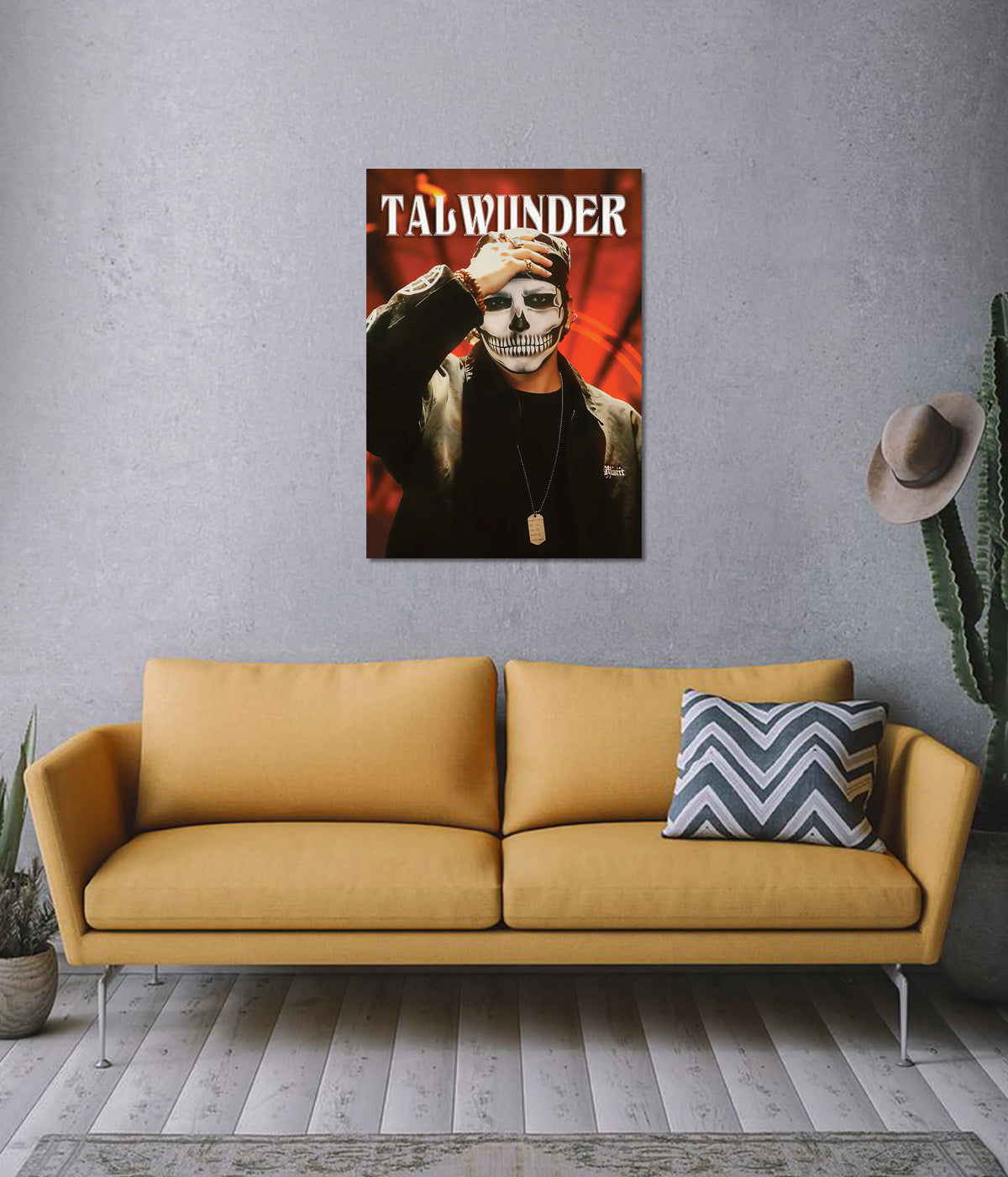 Talwiinder – Skull Mask Wall Poster - Everanta