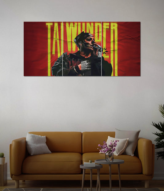 Talwinder Singing Live – Music Split Wall Poster in Living Room - Everanta