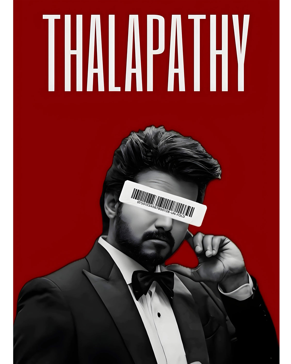 Thalapathy Vijay Wall Poster - Barcode Edition Main Image - Everanta